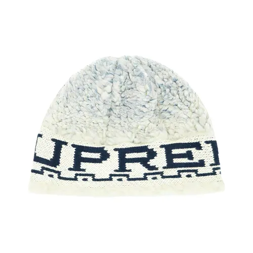 Supreme Толстый флис Wool Beanies Унисекс Белый