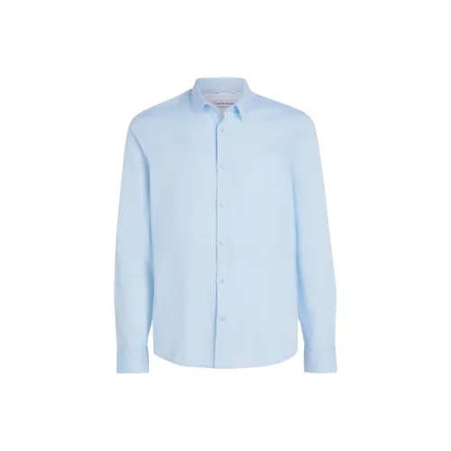 CALVIN KLEIN Рубашка Европейская версия Мужская Protea Blue