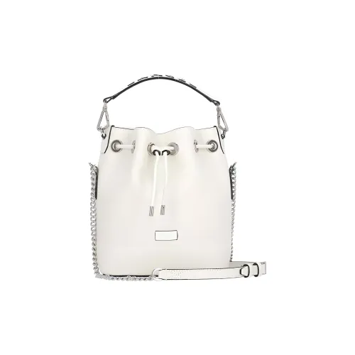 LANCEL Телячья кожа Ведрообразная сумка Сумка через плечо Сумка Женская Белая