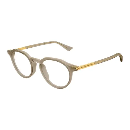 Bottega Veneta Переработанный ацетат Овал Оправы для очков Мужской Коричневый