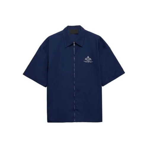 PRADA Мужские Синие Рубашки
