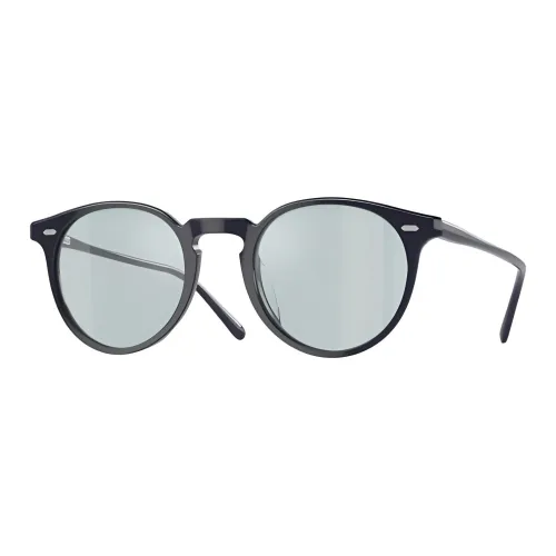 Oliver Peoples Пластик OVAL SUNGLASSES Унисекс Черный