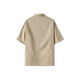 Светлый кофейный рубашки с коротким рукавом (CY45)
