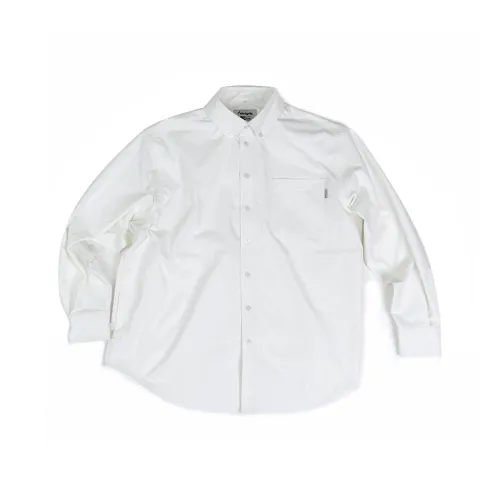 AIGUORENSHI PAT PER Однотонный Белая рубашка Унисекс