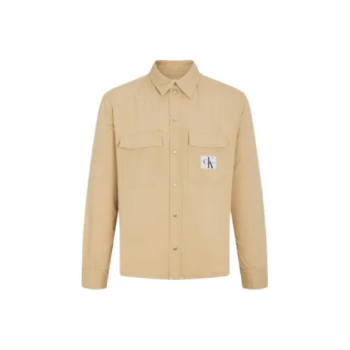 Calvin Klein 1A4 Хаки Мужские Рубашки