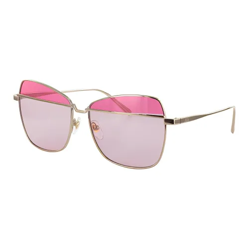 MCM Металл Нерегулярная форма Солнцезащитные очки Унисекс Серебряный