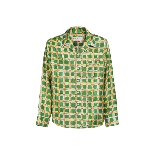 Marni Зеленые Мужские Рубашки