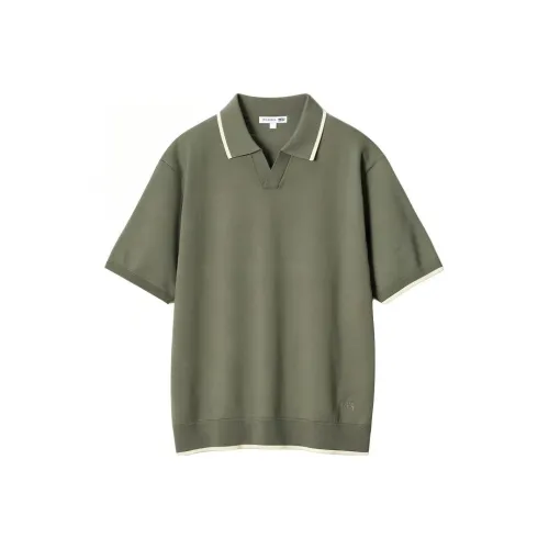 UNIQLO x JWANDERSON совместная серия UNIQLO JW Anderson Co Branded Series SS24 Поло Мужское Оливковый