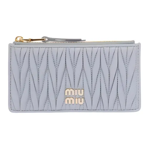 MIU MIU Кожа Кошелек Женский Светло-Синий