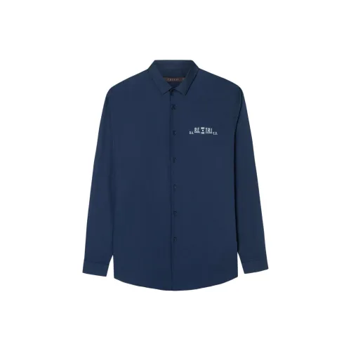 CAIZI Темно-синие мужские рубашки