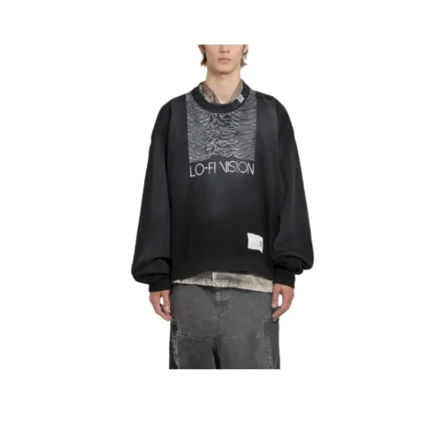 Maison Mihara Yasuhiro SS24 Свитшот Мужской Черный