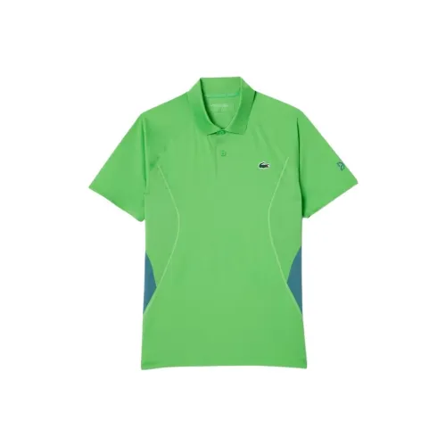 LACOSTE Collaboration Djokovic Collaboration Травяной Зеленый Мужская Рубашка Поло