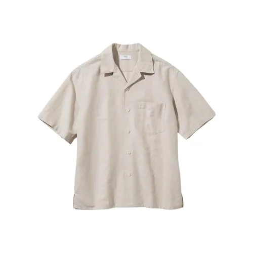 UNIQLO Бежевые Унисекс Рубашки