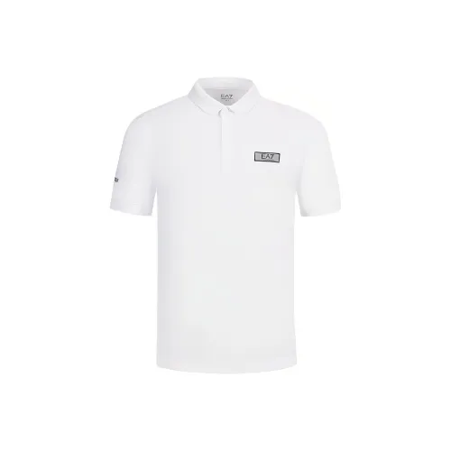 EMPORIO ARMANI EA7 SS24 Поло Мужское Белое