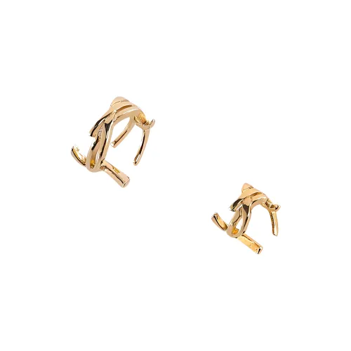 SAINT LAURENT Металл Серьги-гвоздики Женские Золото