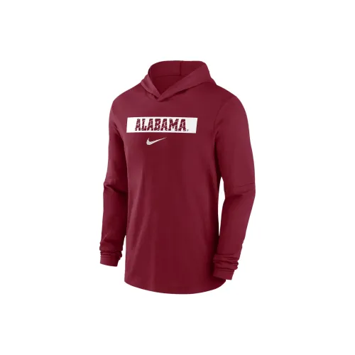 nike AlabamaDri Форма COLLEGE Малиновый Прилив Sideline Толстовка Мужской Темно-красный