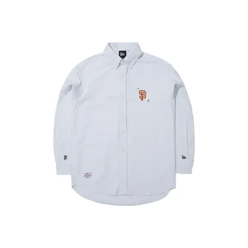 New Era Зеленый Белый Полосы Унисекс Рубашки