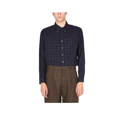 Рубашка Мужская Синяя от сотрудничества Engineered Garments