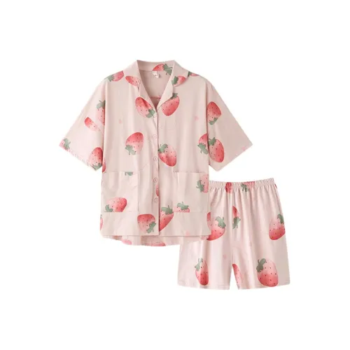 ZAO FU NIAO Пижамный комплект Женские Свежий Клубничный