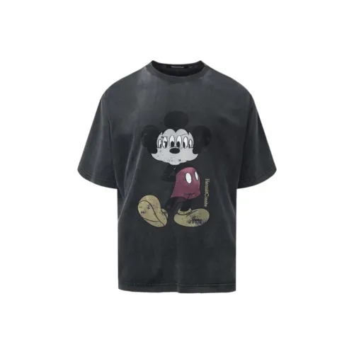 HermitCreate T-Shirt Мужская Выстиранная Черная