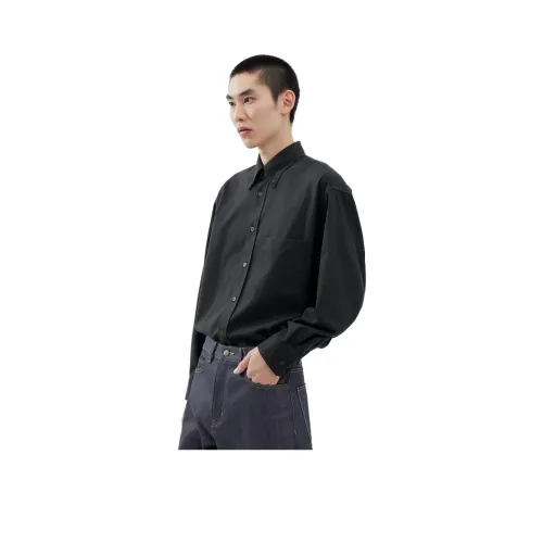 Uniqlo U Collection FW23 Рубашка Мужская Темно-Серый