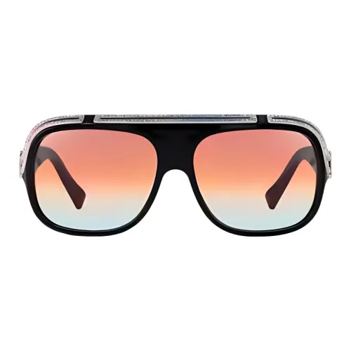 LOUIS VUITTON Циркон Квадрат Солнцезащитные очки Мужской Черный