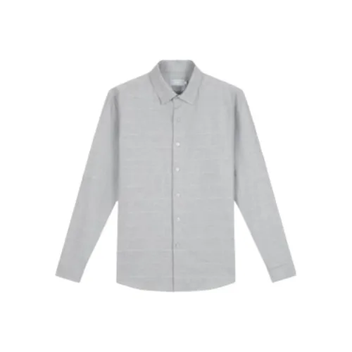 ZIOZIA Светло-серые Мужские Рубашки