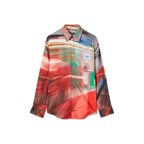 MSGM x Google Pixel FW24 Рубашка Унисекс Многоцветная