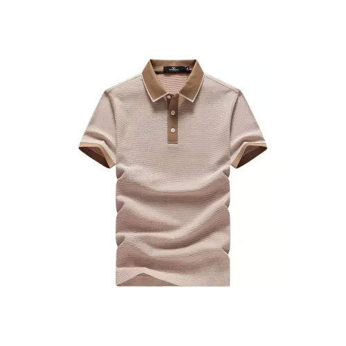 SEPTWOLVES Поло Мужское Темный Абрикос