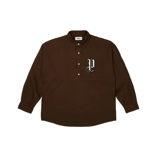 Дворцовый коричневый унисекс рубашки