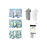 [100% cotton Ankle Socks 2 Pack][Birdsong & Floral Scent+Perfume Lemon+Green Bamboo Panda] 3 Pack Gift Box Set  
[100% хлопок Низкие носки 2 упаковки][Аромат Пение птиц & Цветочный+Парфюм Лимон+Зеленый бамбук Панда] 3 упаковки Подарочная коробка комплект