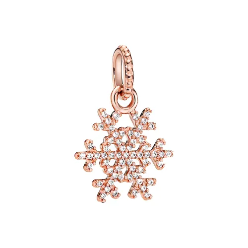 Pandora 14K Розово-золотой покрытый, кубический цирконий, ювелирные аксессуары для женщин