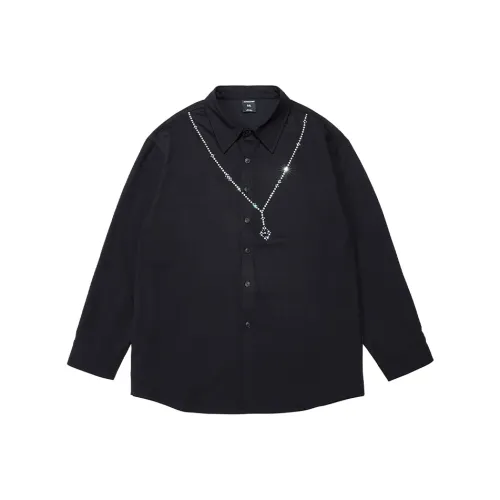 WAYNEXZAVIER Мужские Черные Рубашки