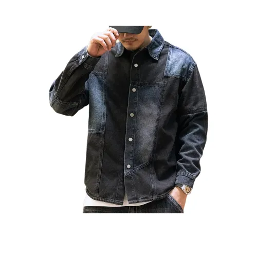 GELANLU Весенний Осенний Рубашка Мужская