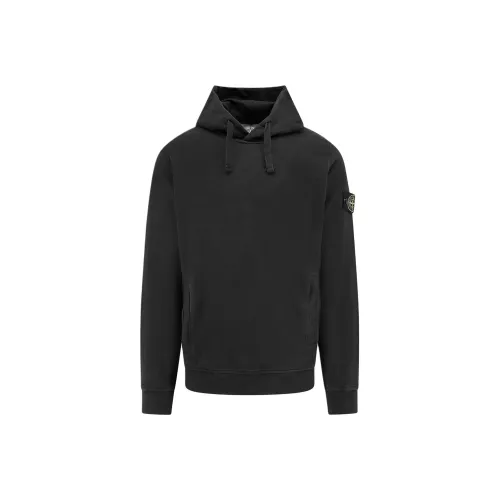STONE ISLAND Черный Мужские Свитшоты