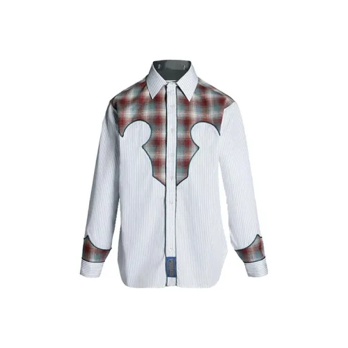 Maison Margiela x PENDLETON FW23 Рубашка Унисекс Light Синий