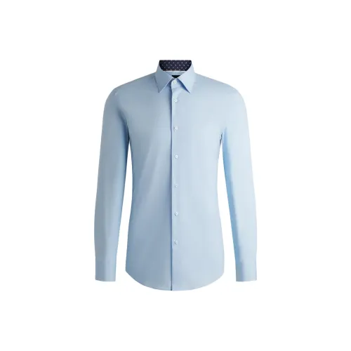 Hugo Boss Рубашка Мужская Светло-Синяя