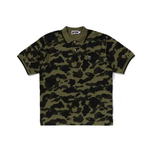 A BATHING APE 1ST CAMO Series Зеленый Унисекс Поло