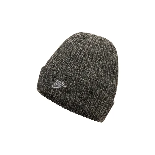 NIKE Акриловая шапка-бини черного цвета унисекс