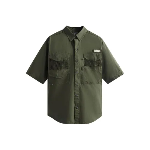 KITH Collaboration Зеленые Мужские Рубашки