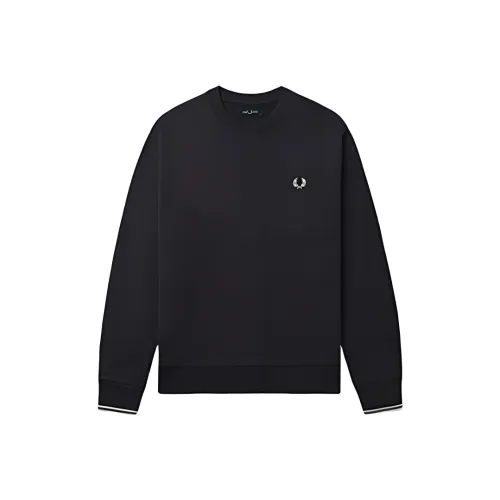 FRED PERRY Темно-серый Мужские Свитшоты