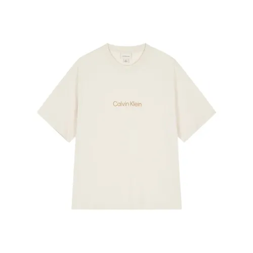 Calvin Klein T-Shirt Унисекс Кремовый
