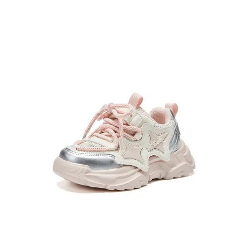 BELLE Дышащий Низкий Топ Детская Беговая Обувь Розовая Малыш