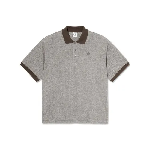 POLAR SKATE CO SS24 Surf POLO Illusion Shirt Polo Men's Brown