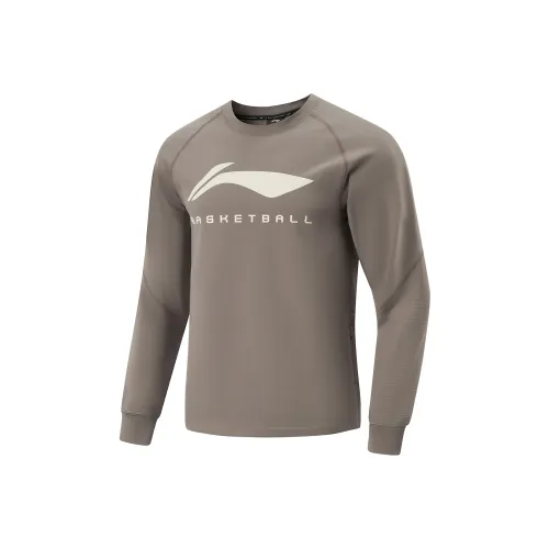 LINING Basketball Collection Толстовка Мужская Дерево Серо-коричневый