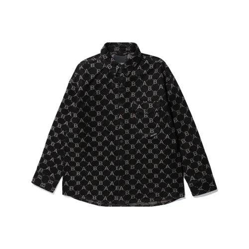 ABLE JEANS Рубашка Унисекс Вымытый Винтаж Черный