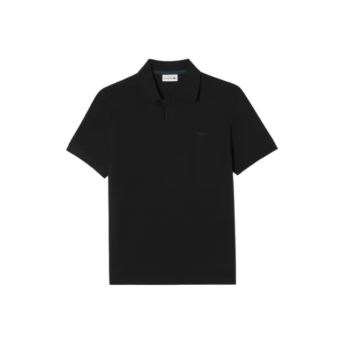 LACOSTE Collaboration Мужская Поло Рубашка Черного Цвета