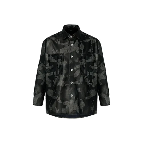 TERRA INCOGNITA Зеленая унисекс рубашка