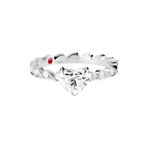 FRED Белый Бриллиантовые кольца Женское Серебро