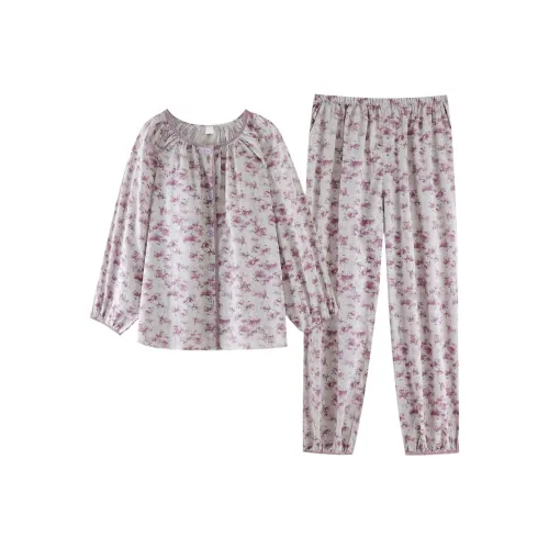 ZumashL Пижамный комплект женский свет и тень серия Impression фиолетовый